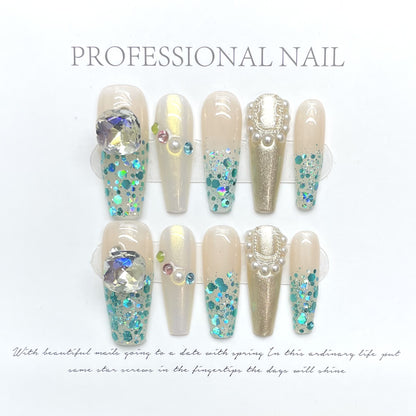 Purely handmade nail high-end dreamy press on nails