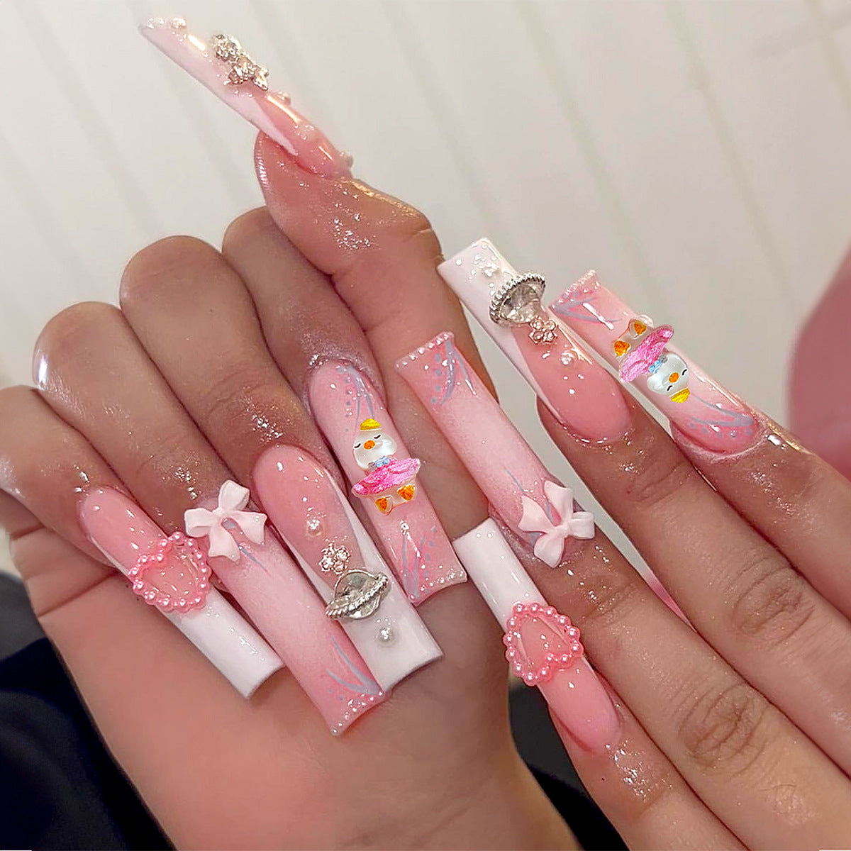 Magic Castle  Love detachable nail daily wear cute sweet press on nail for girl