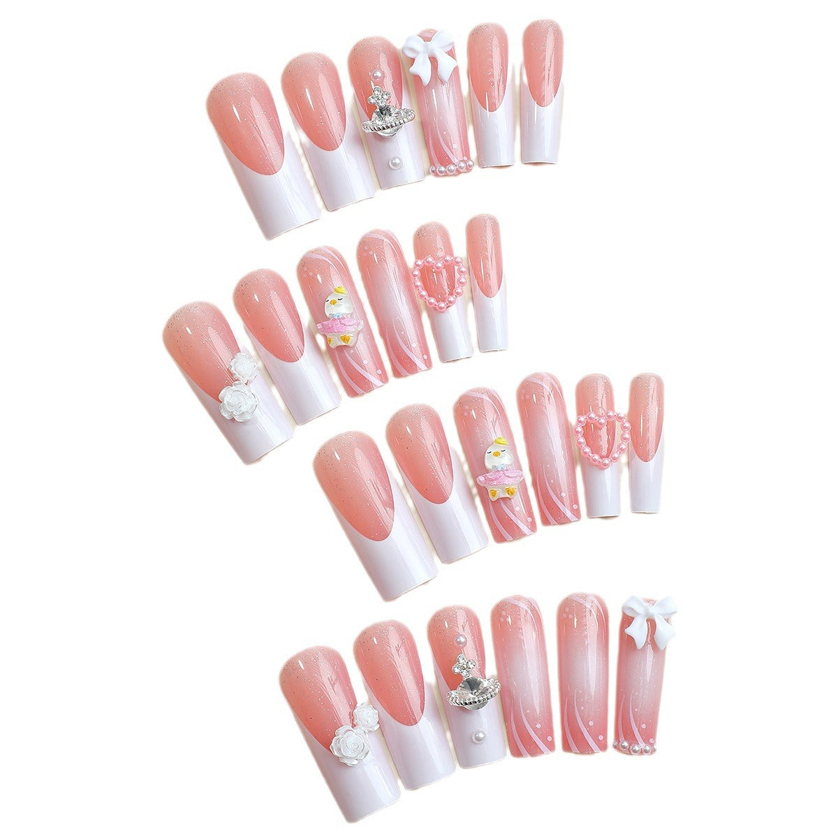 Magic Castle  Love detachable nail daily wear cute sweet press on nail for girl