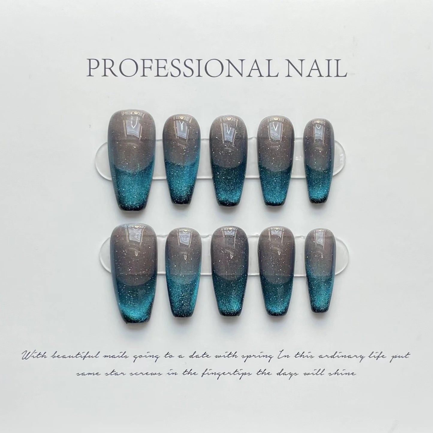 Press on affordable nails cat's eye new fingertips removable Nail art