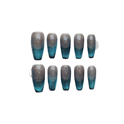 Press on affordable nails cat's eye new fingertips removable Nail art