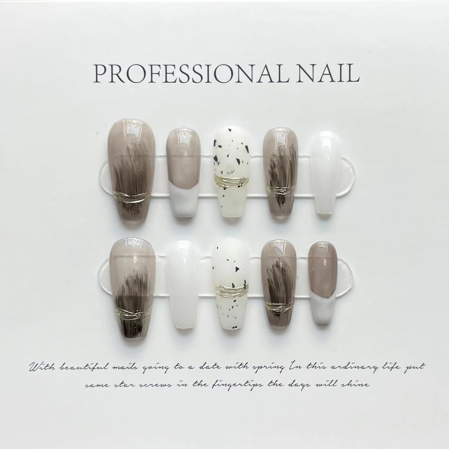 New wearable false nail patches advanced ins press on durable nails